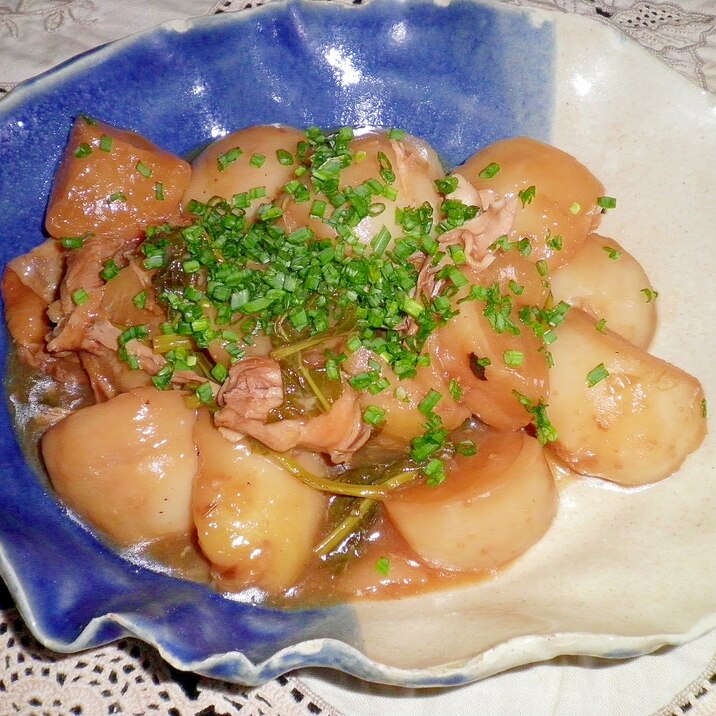 無水鍋でカブのチキン煮